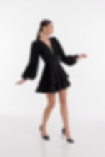 Sukienka koktajlowa z bufiastymi rękawami Rosie / REPULO'S