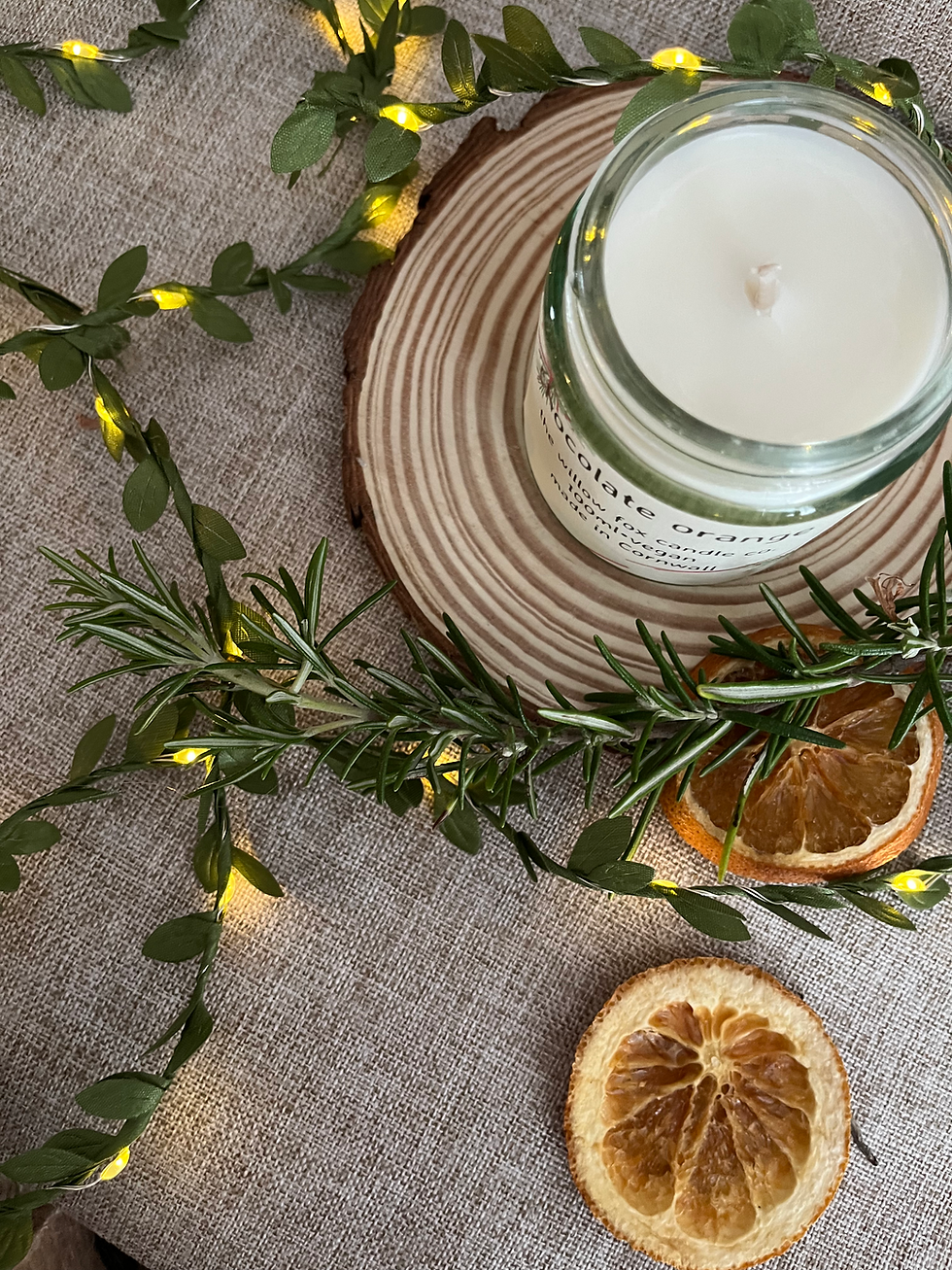 winter sparkle mini candle