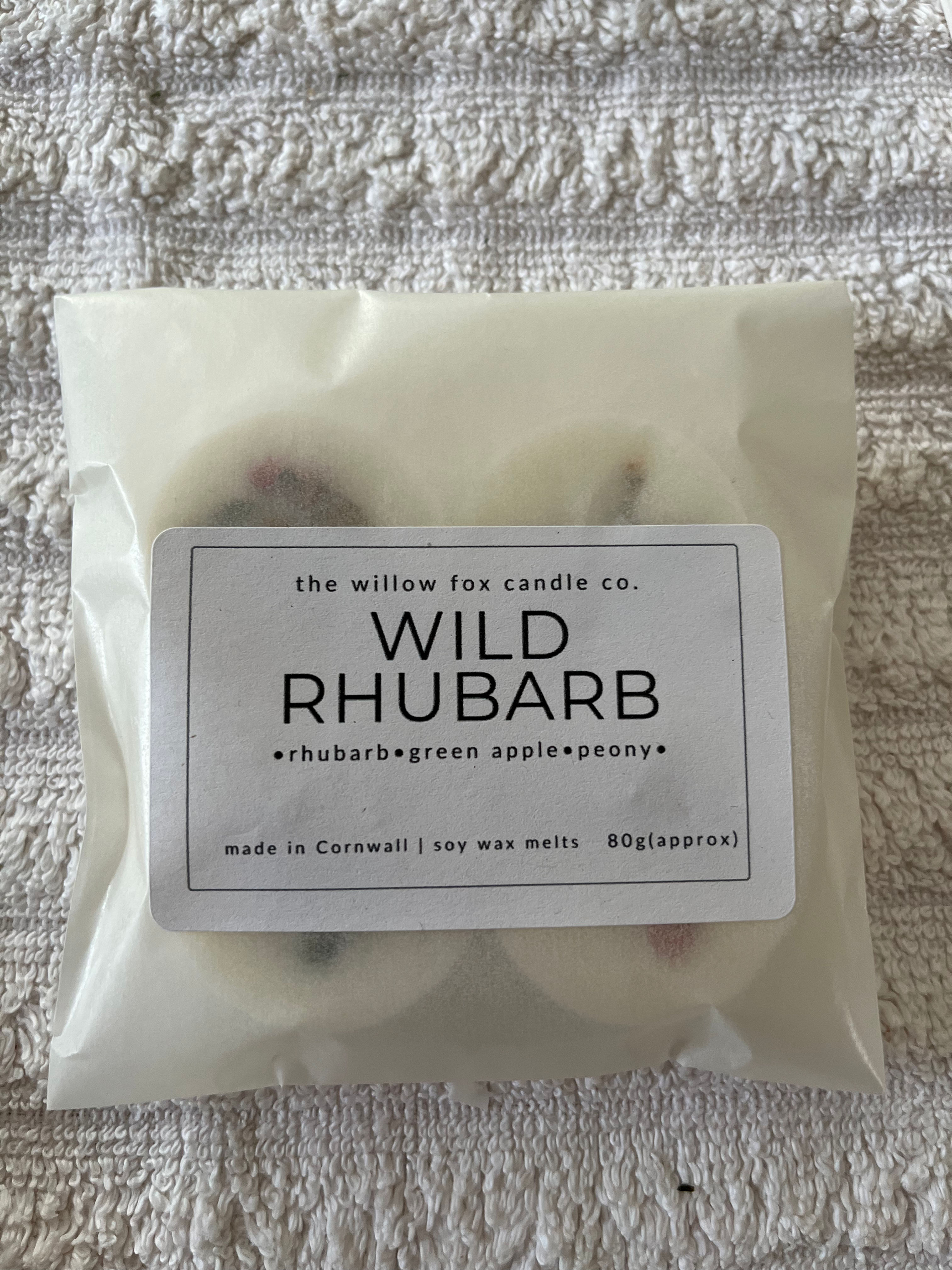 wild rhubarb wax melts