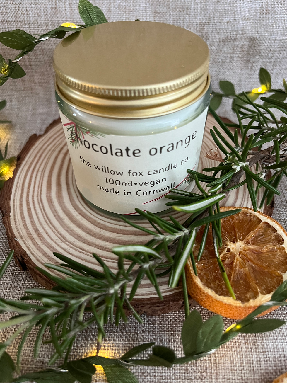 chocolate orange mini candle