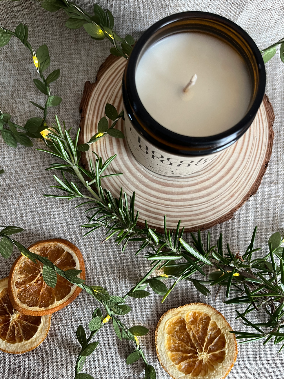 chocolate orange candle