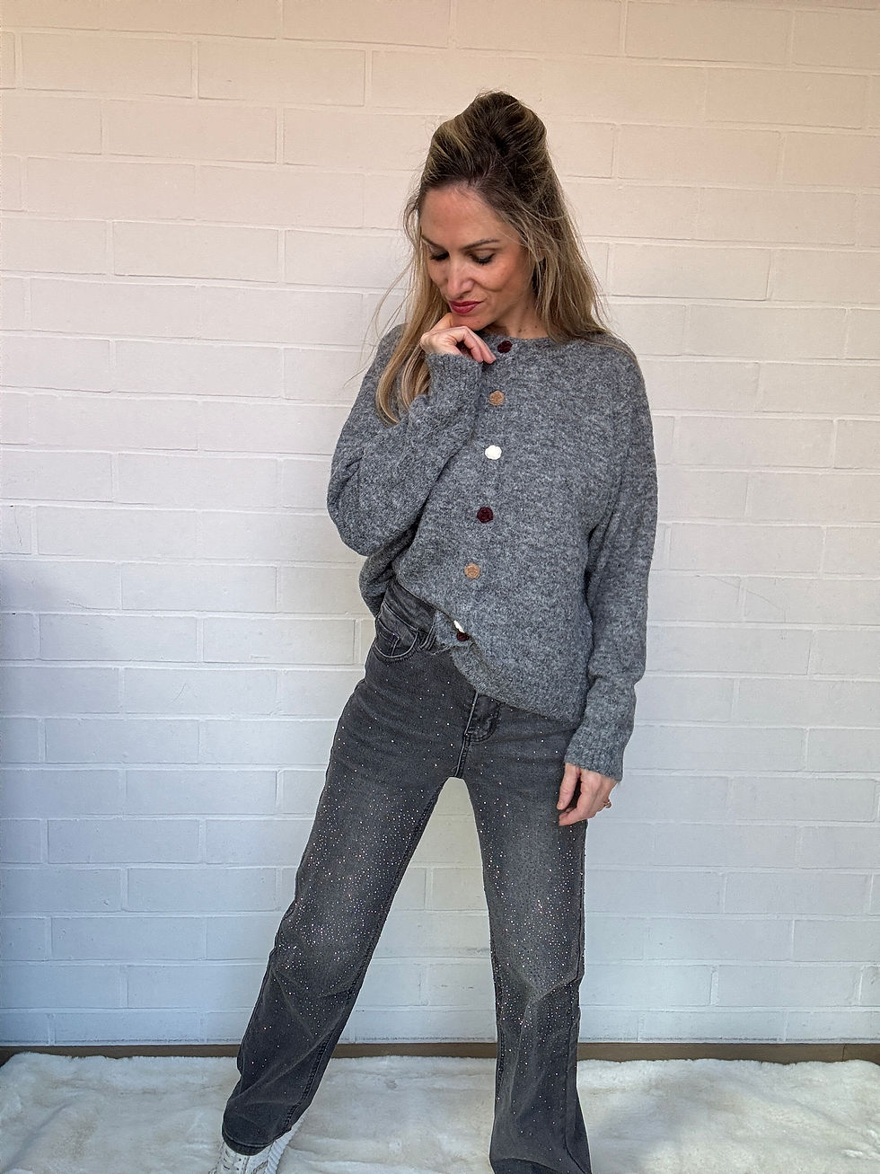 Jeans Grey Glitter