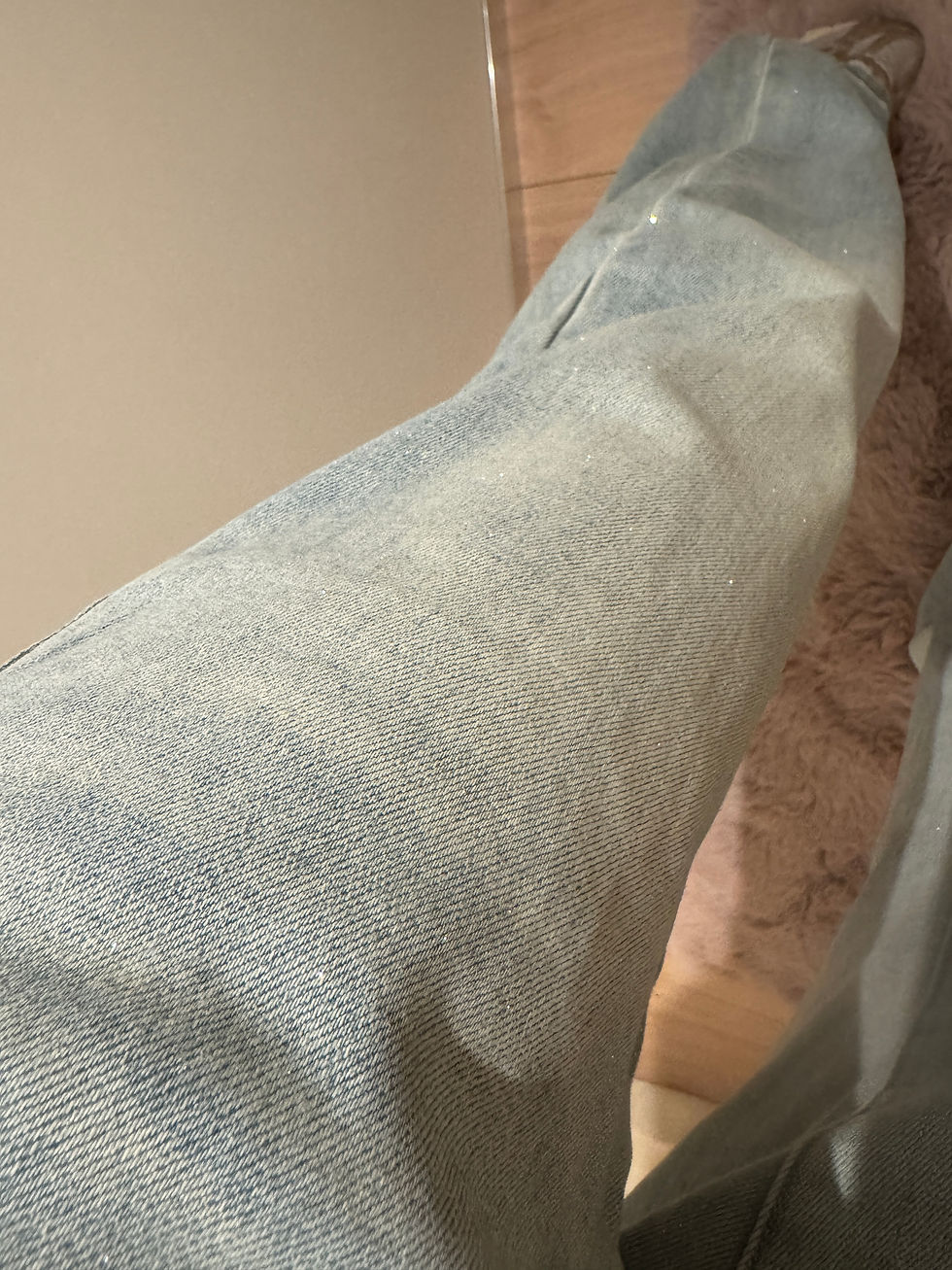 Thumbnail: Jeans glittery rose