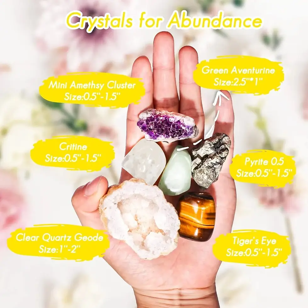 Thumbnail: Crystals and Healing Stones Set for Abundance and Prosperity