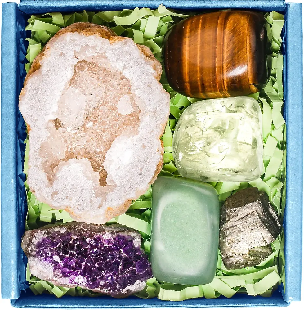 Thumbnail: Crystals and Healing Stones Set for Abundance and Prosperity