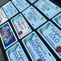 Custom License Plates at a Bar Mitzvah