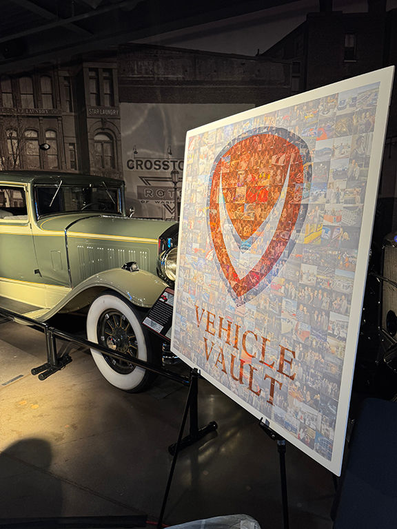 Mosaic Board with a Classic Car