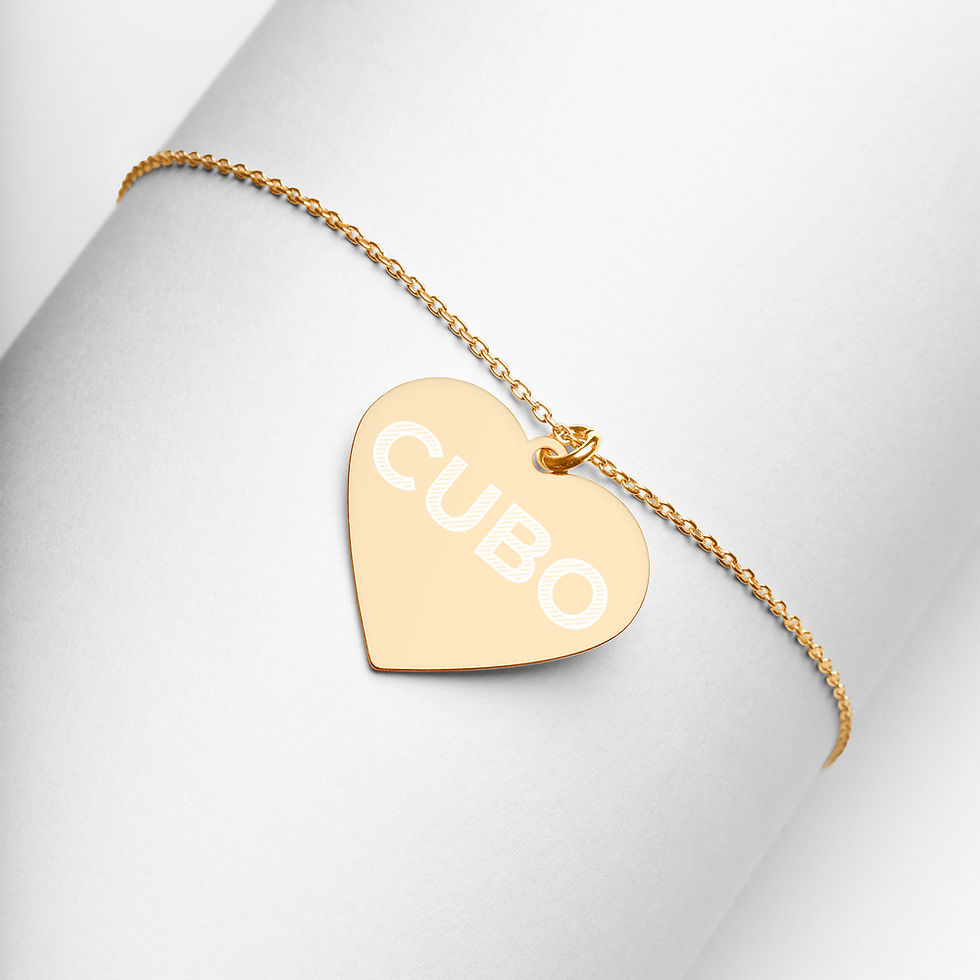 Thumbnail: CUBO Brand Engraved Heart Necklace