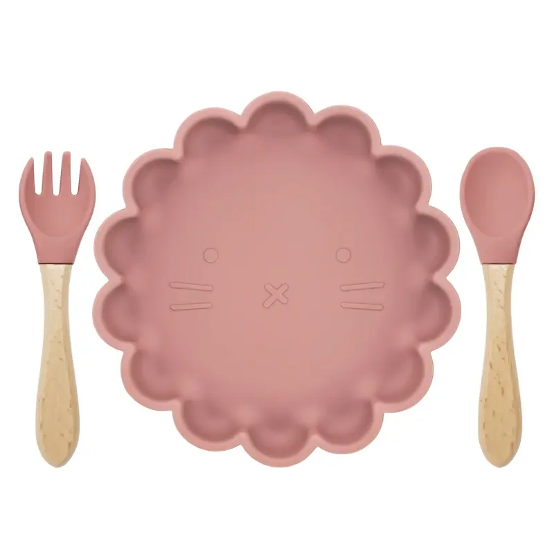 Thumbnail: Baby Tableware New Born Baby Products Flower Silicone Bowl Easy to Rinse