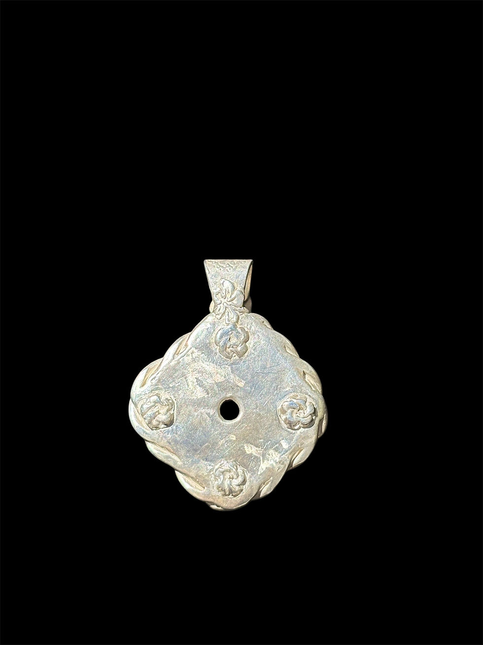 Thumbnail: Rare Ruby Red Square Pendant