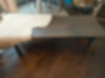 Thumbnail: Wooden grey wash bench
