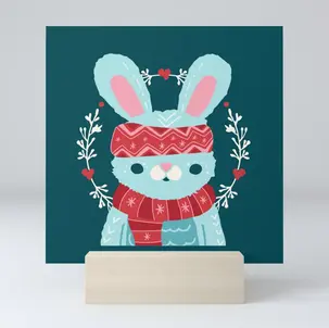 Cozy Bunny Mini Art Print.webp