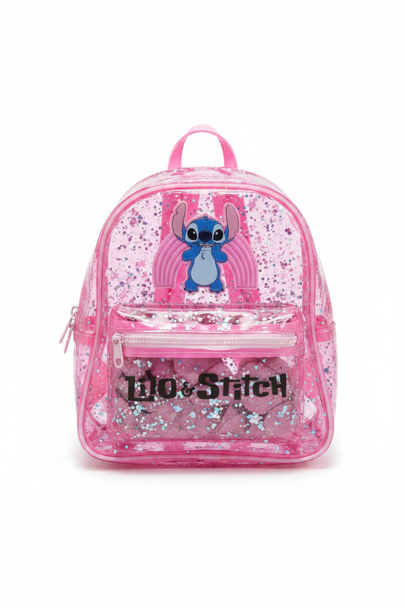 Mini Pink Glittery Backpack | Sparkly Fashion Backpack for Girls & Women