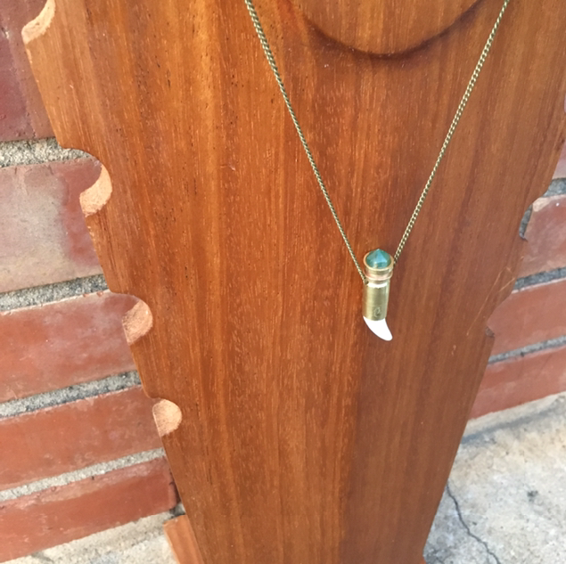 Thumbnail: coyote tooth tandem pendant