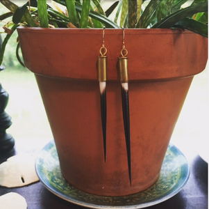 Thumbnail: porcupine quill earrings