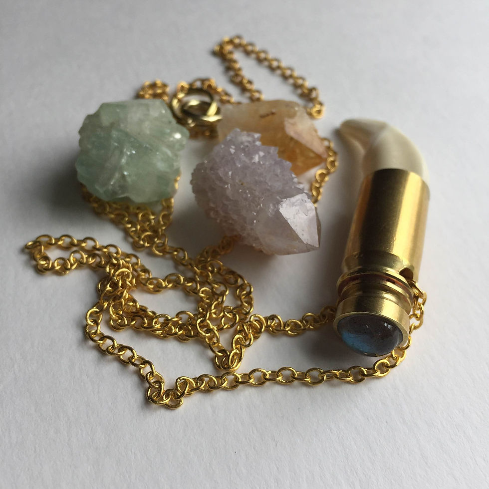 Thumbnail: coyote tooth tandem pendant
