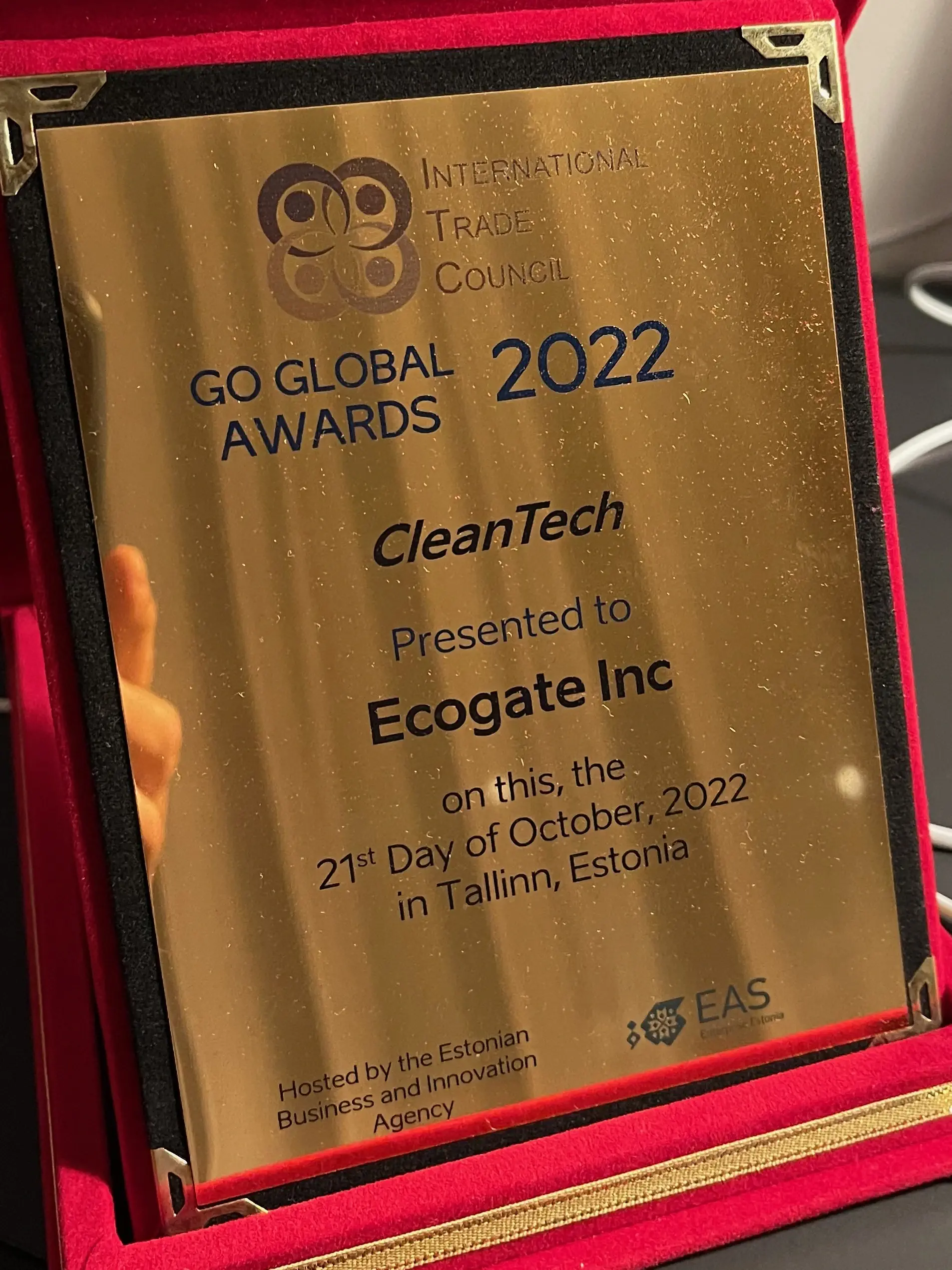 GoGlobal CleanTeach Award Presented to Ecogate