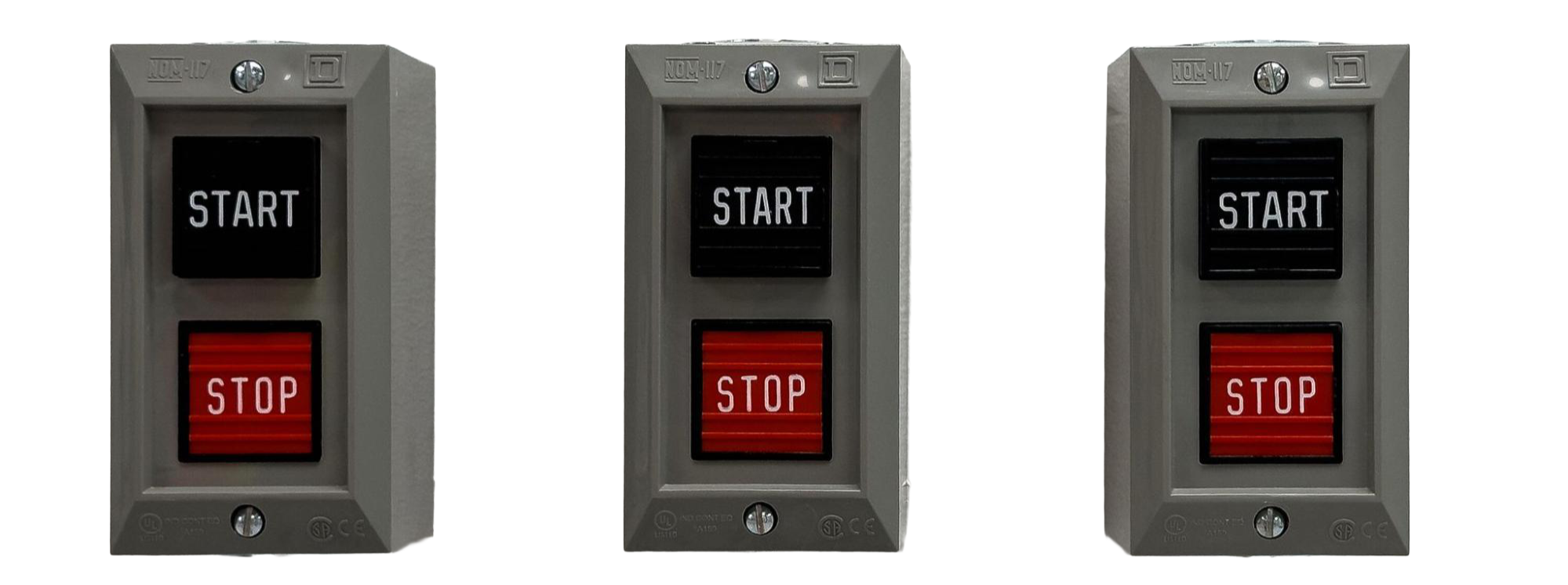 Start and stop wall switches used to signal extraction demand