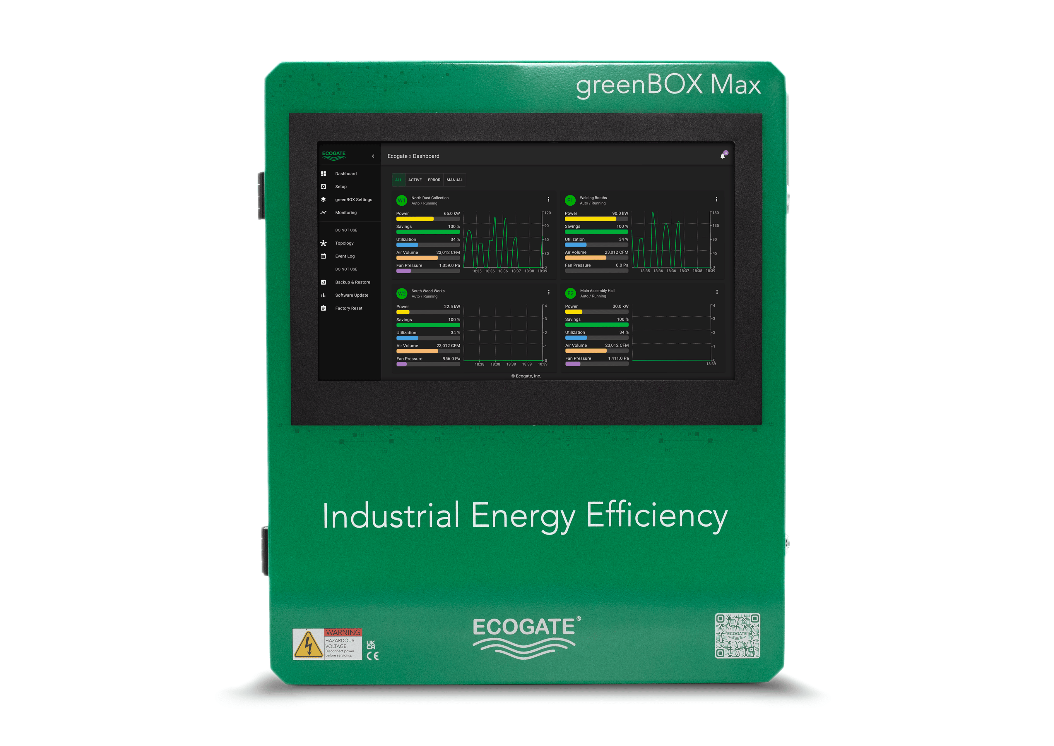 greenBOX Max Control Unit for On-Demand Dust Collection