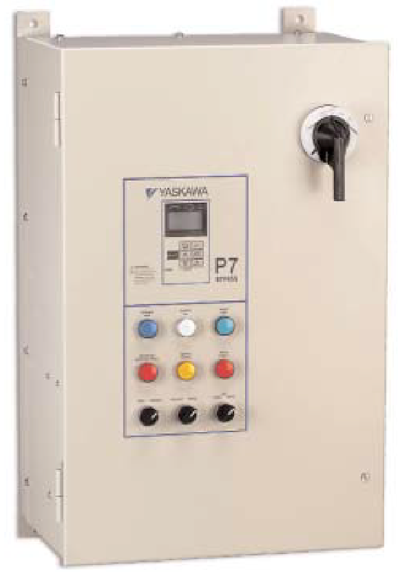 From 2010 Ecogate was installing with Windows based greenBOX MASTER control systems Yaskawa P7 Bypass - Off the shelf product for to operate fans of HVAC systems
