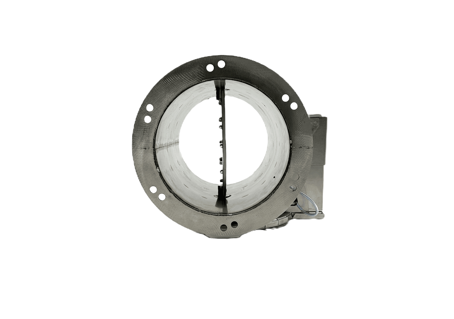 A single Ecogate Butterfly Smart Gate for welding fume extraction airflow control