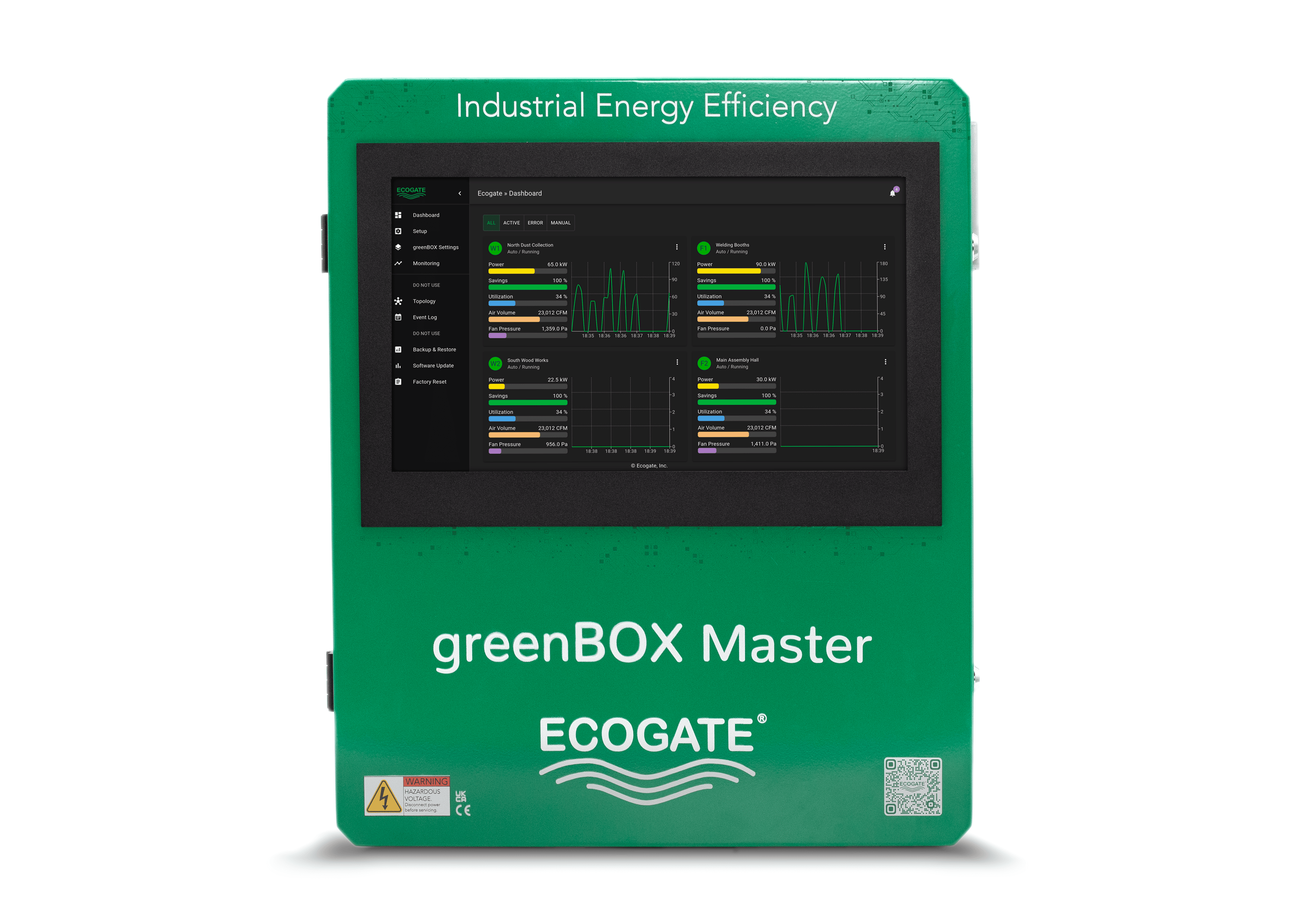 greenBOX Master Control Unit for On-Demand Dust Collection