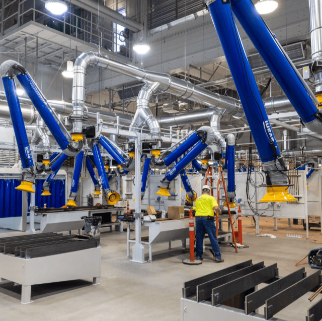 Portland Community College welding ventilation equipment installation