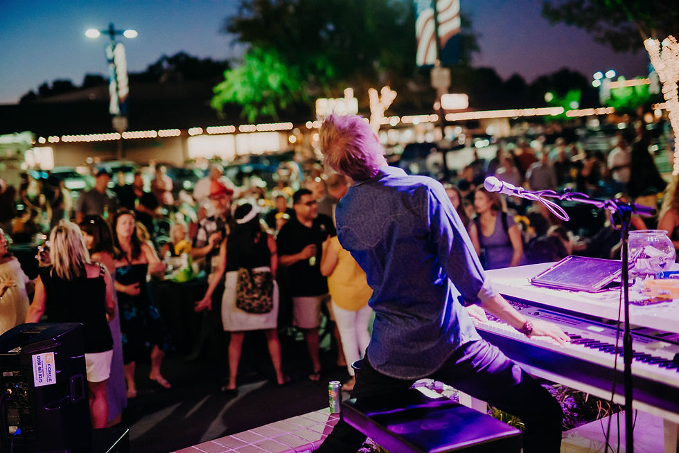 Donny Scott of The Killer Dueling Pianos performing at Lincoln Center, Stockton , Ca.