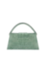Thumbnail: IVA Midth Green Croco Embossed Leather