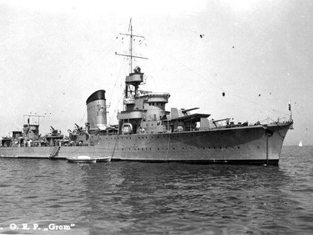 ORP Grom, Gdynia 1937