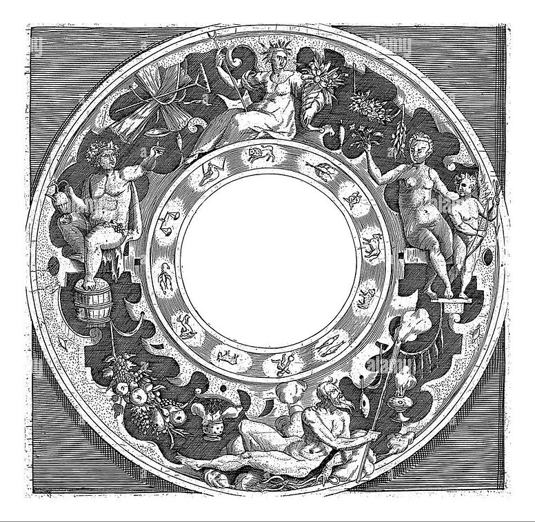medaillon-avec-le-titre-de-la-serie-en-latin-et-un-anneau-avec-les-douze-signes-du-zodiaqu