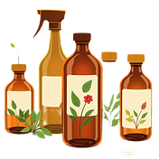 brown Environmental chemical bottles_edi