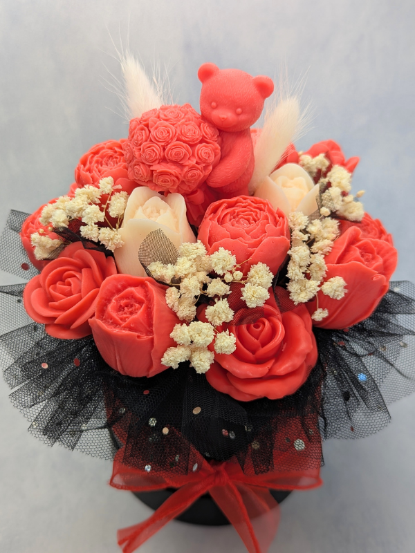 Flowerbox: Rot & schwarz - S