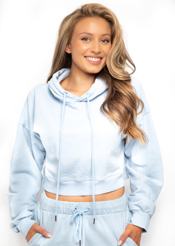 Organic Terry Cropped Hoodie | Lale Culture