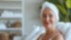 Woman getting facial