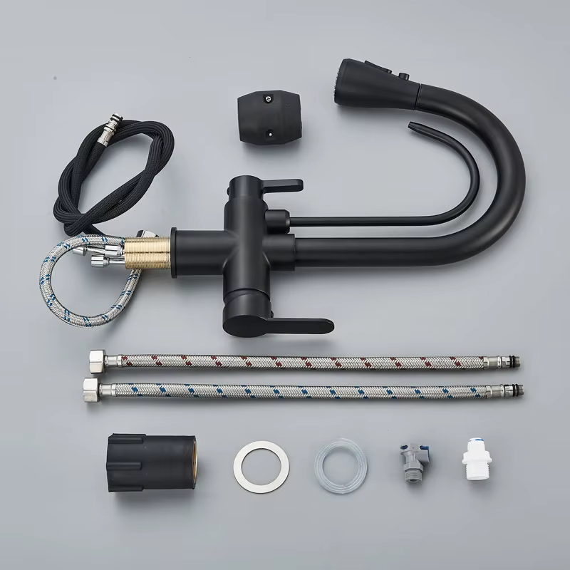 Miniatura: TORNEIRA GOURMET PRETA COM MISTURADOR MONOCOMANDO LACQUA