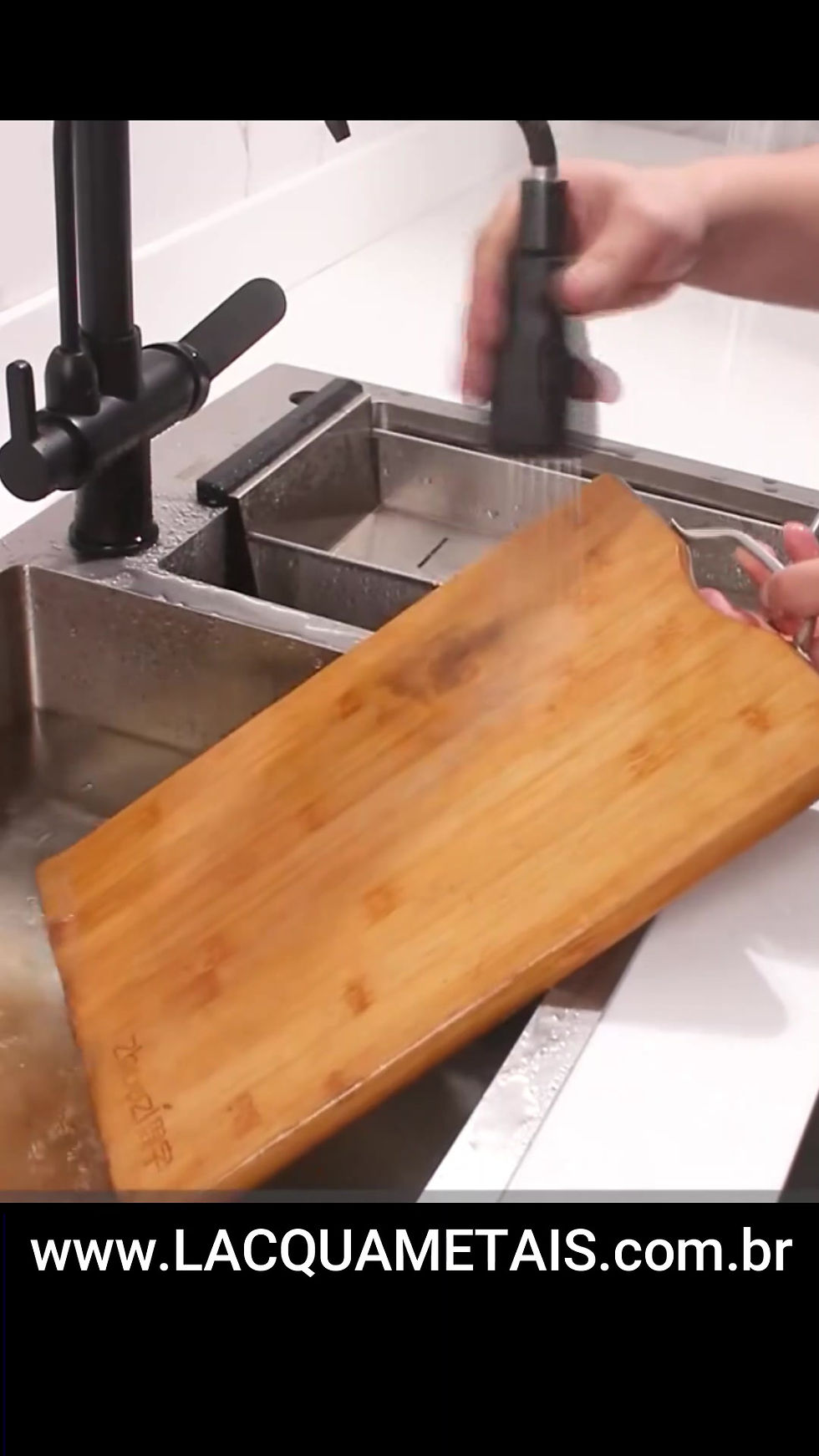 Miniatura: TORNEIRA GOURMET PRETA COM MISTURADOR MONOCOMANDO LACQUA