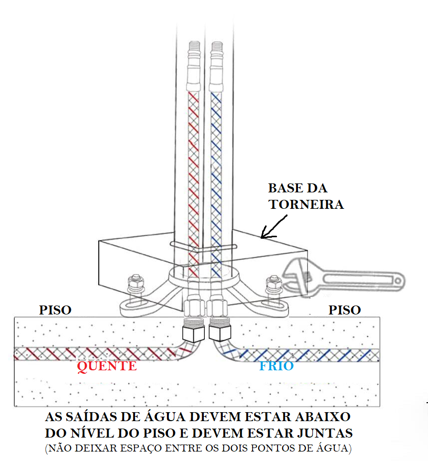 Miniatura: MISTURADOR PARA BANHEIRA DE IMERSÃO DOURADO COM EFEITO CASCATA