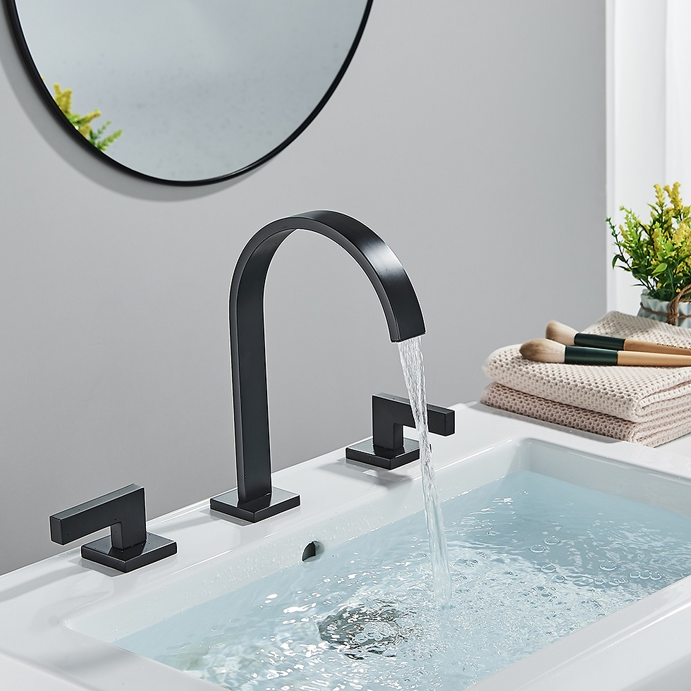 Miniatura: MISTURADOR PRETO DUPLO COMANDO PARA BANHEIRO OU LAVABO