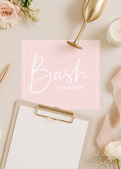 Bash By Barron Logo on Wedding Table