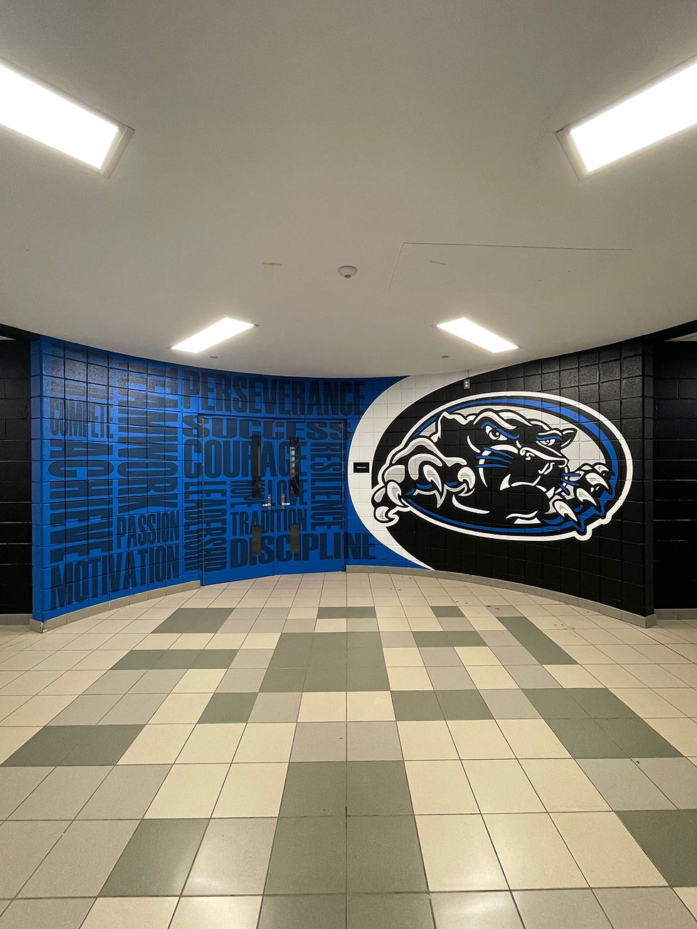 St. Marguerite dYouville Gym hallway3