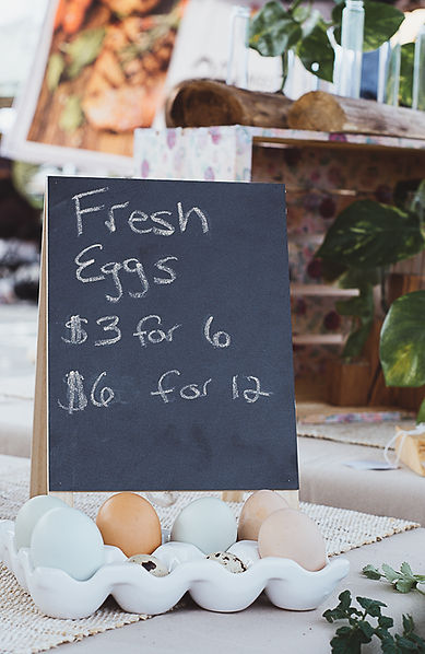 Photo of sign from farmer's market.