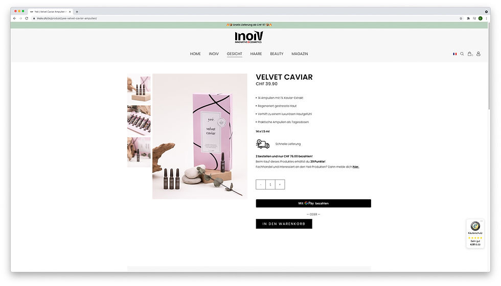 Inoiv Yee Portfolio Showcase Webseite