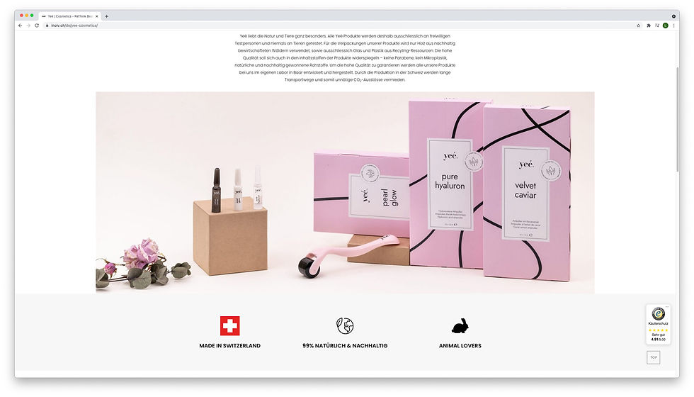 Inoiv Yee Portfolio Showcase Webseite