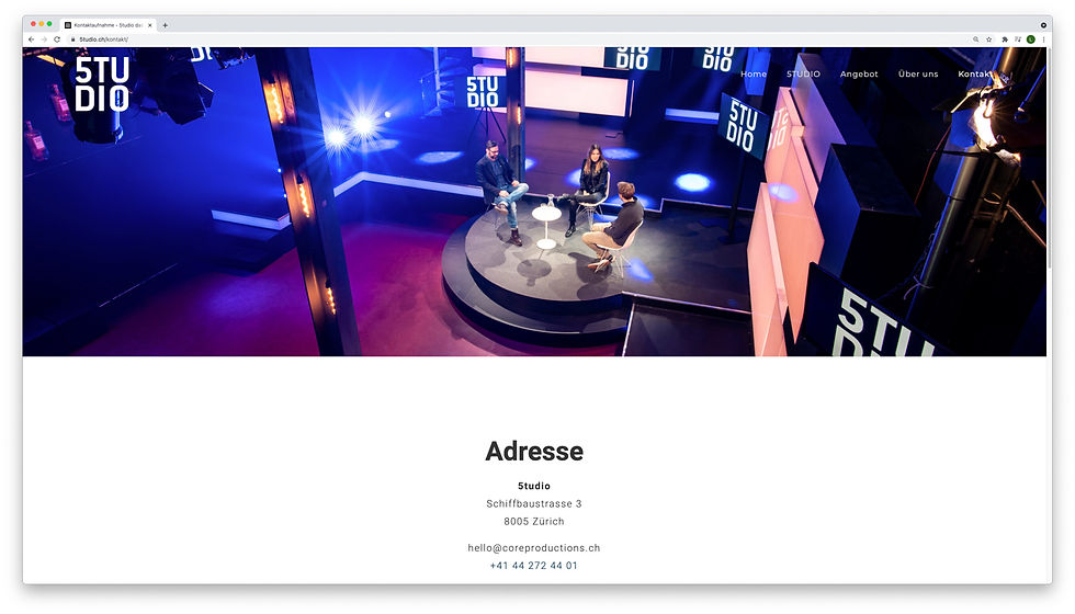 5tudio Portfolio Webseite Showcase