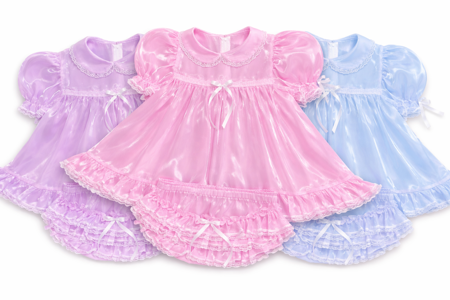 Adult Baby Sparkle Gummy Dress Set( 3 sets pack )