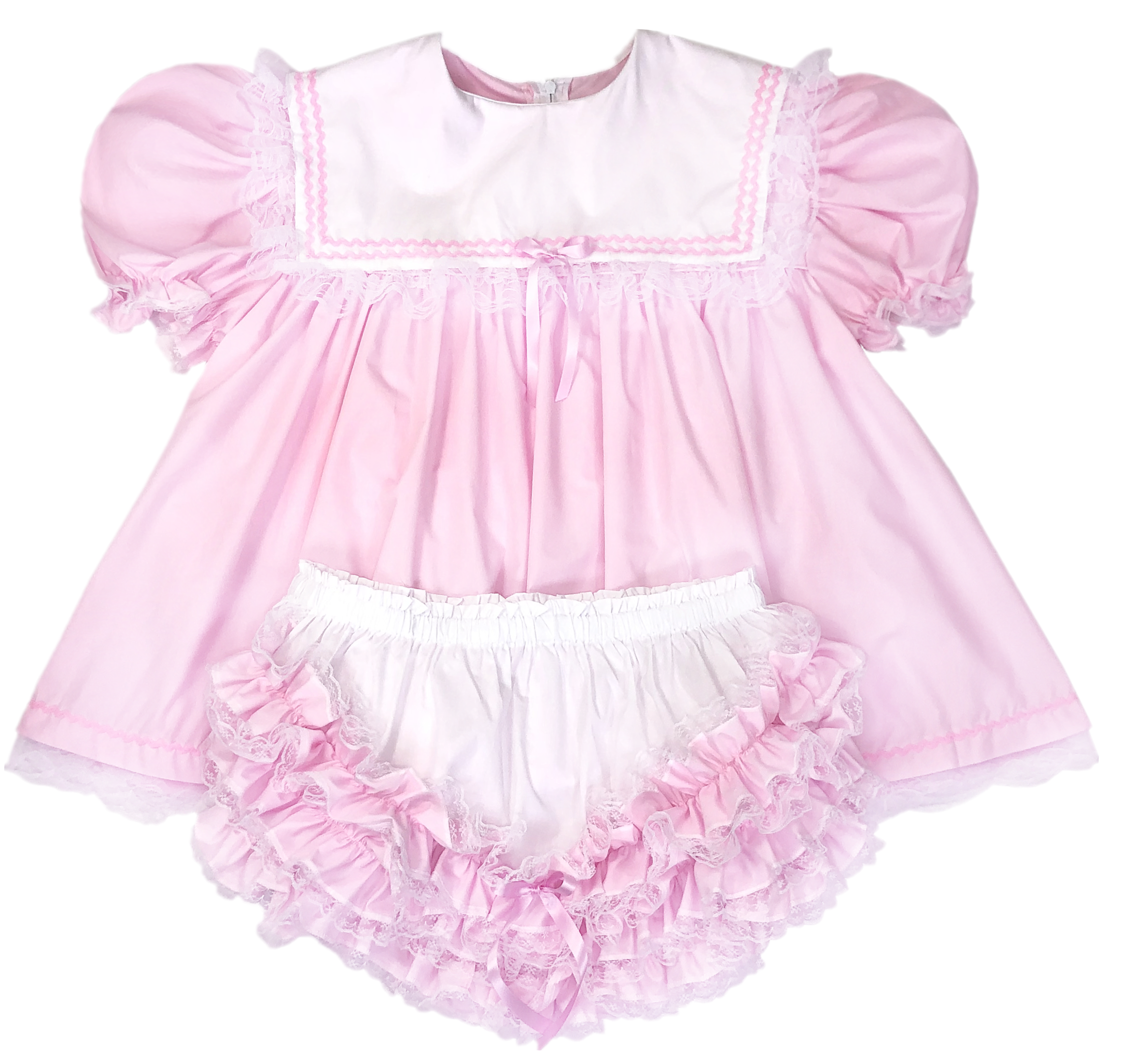 ADULT BABY LITTLE PINK SAILOR DRESS SET