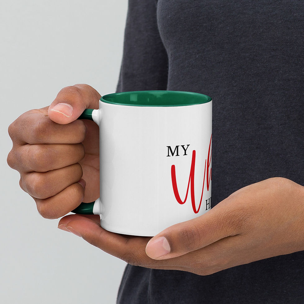 Thumbnail: J. Brown - My Whole Heart Mug with Color Inside