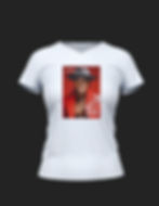 Thumbnail: J. Brown - My Whole Heart Women's Short Sleeve V-Neck  White T-Shirt