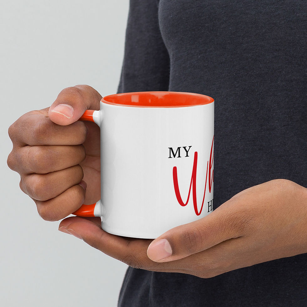 Thumbnail: J. Brown - My Whole Heart Mug with Color Inside